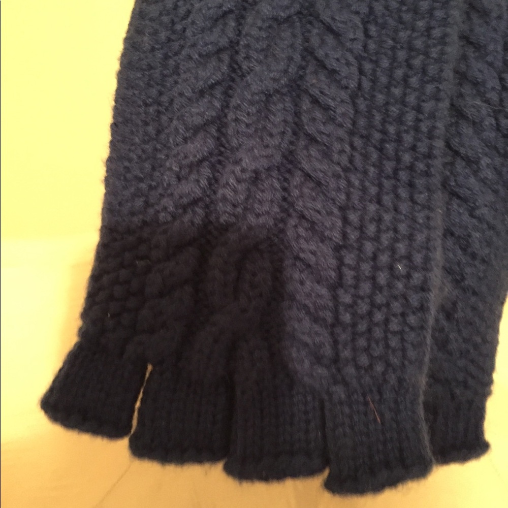 Ralph Lauren NWT fingerless gloves royal blue - Picture 5 of 6